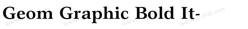 Geom Graphic Bold It字体转换